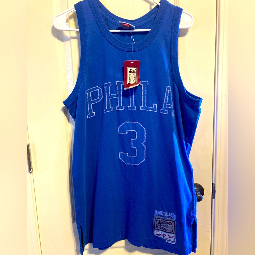Mitchell & Ness Blue Philadelphia Tank Top No Tags However Never Worn